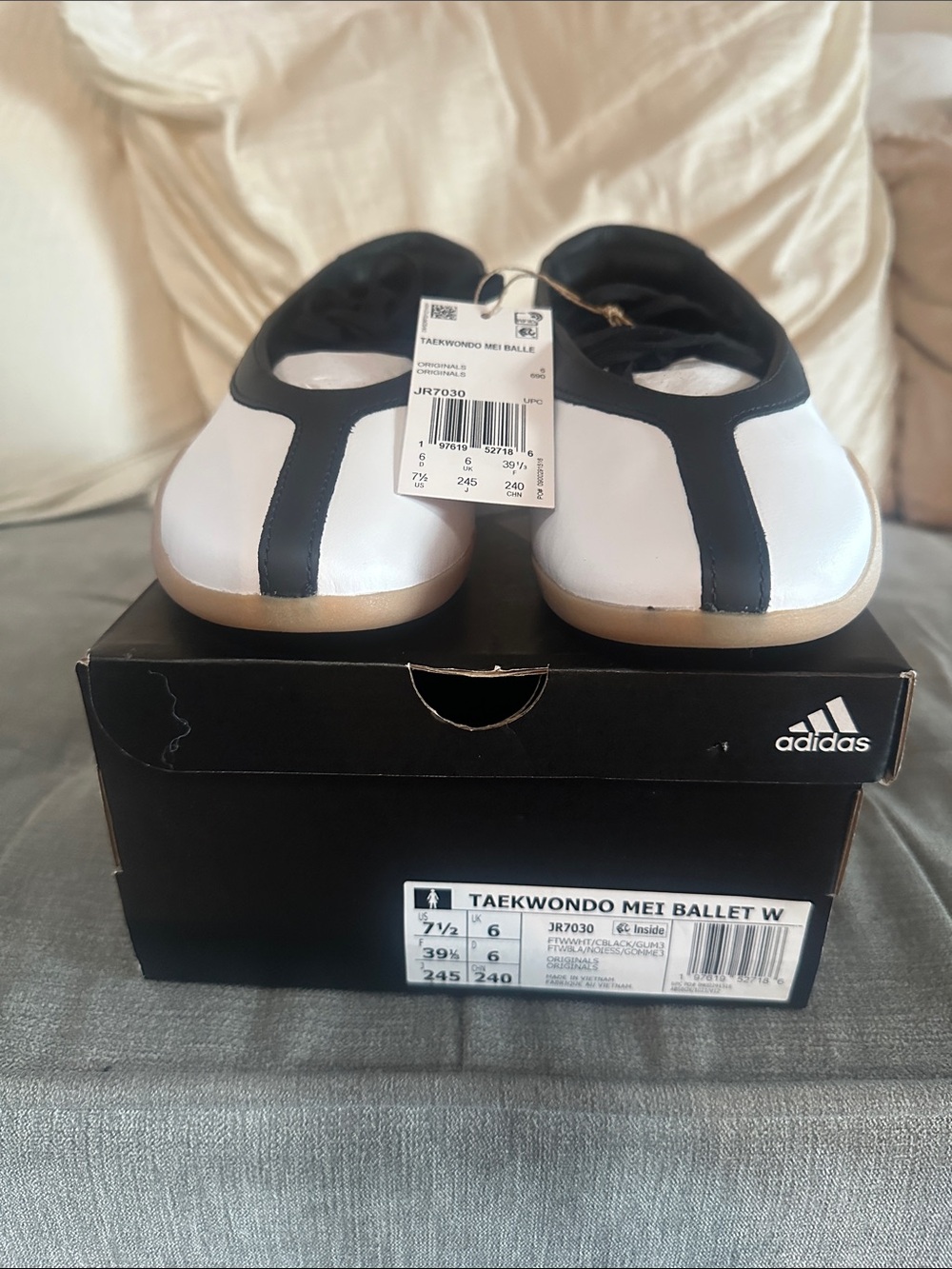 Adidas Taekwondo Mei Ballet Shoes - White/Black